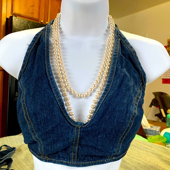 One piece bikini bra | halter neck bikini bra top | beach wear | New Jeans - Picture 2 of 11